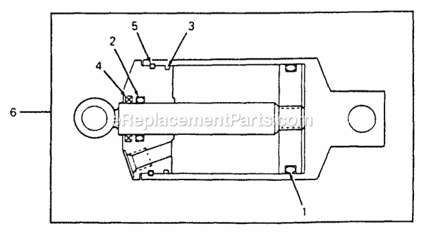 Hydraulic Cylinder Diagram and Parts List for 2086 880001-899000, 14A-735-100, 146-735-100 Cub Cadet Lawn Tractor